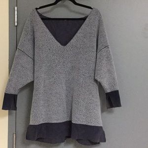 Free people oversized blue sweater